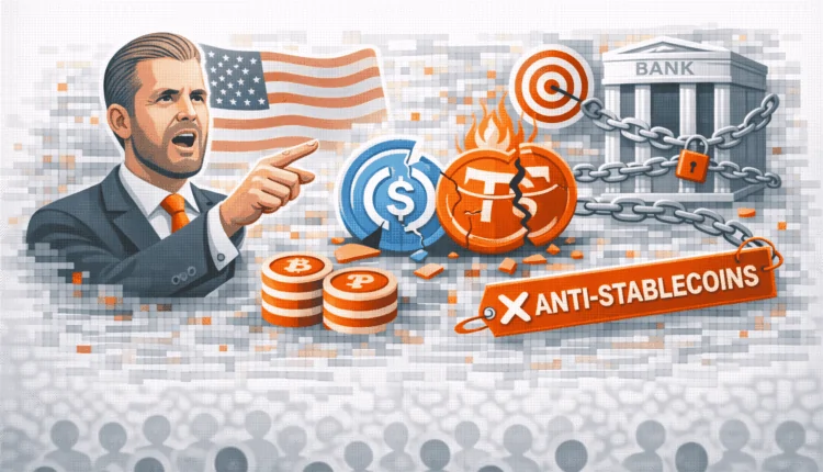 Eric Trump Calls Bank Lobbying Against Stablecoins ‘Straight Up Anti-American