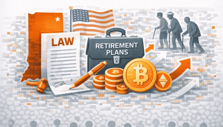 Indiana Signs Law Requiring Crypto Options in State Retirement
